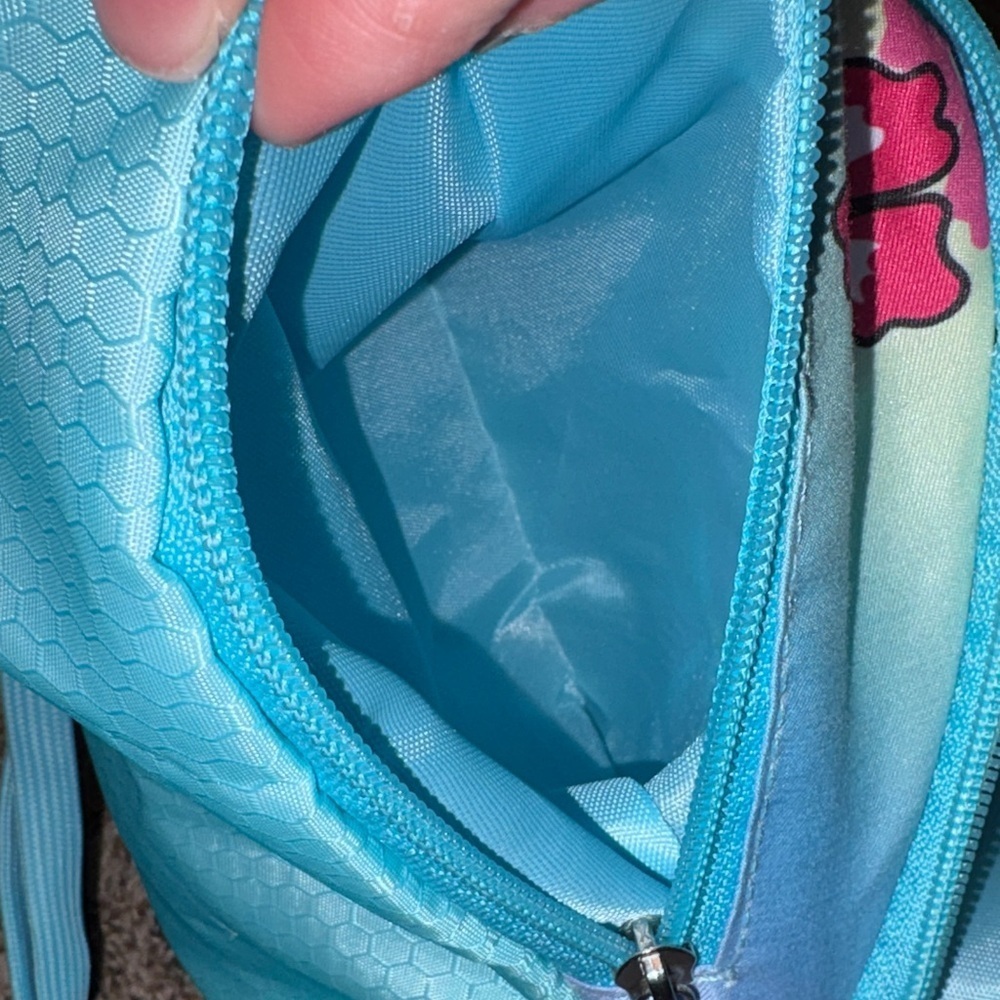 Disney Stitch Sparkly Floral Kids Drawstring Bag - Picture 6 of 6